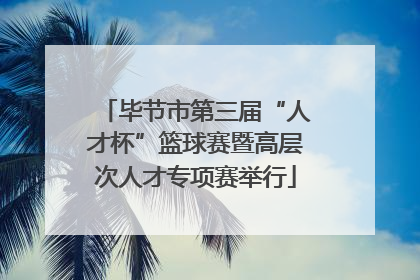 毕节市第三届“人才杯”篮球赛暨高层次人才专项赛举行