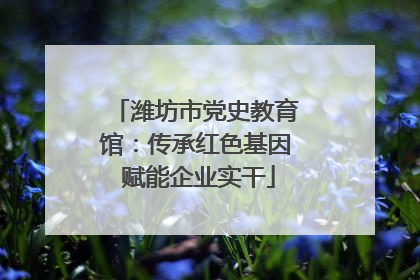 潍坊市党史教育馆：传承红色基因 赋能企业实干