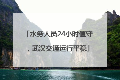 水务人员24小时值守，武汉交通运行平稳