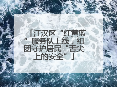 江汉区“红黄蓝”服务队上线，组团守护居民“舌尖上的安全”
