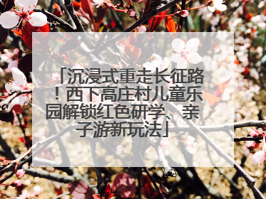 沉浸式重走长征路！西下高庄村儿童乐园解锁红色研学、亲子游新玩法