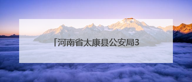 河南省太康县公安局35岁民警王振因公牺牲