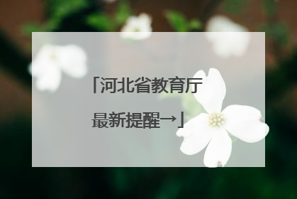 河北省教育厅最新提醒→