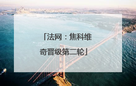 法网：焦科维奇晋级第二轮
