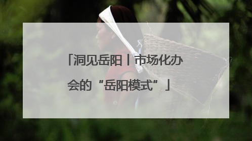 洞见岳阳丨市场化办会的“岳阳模式”