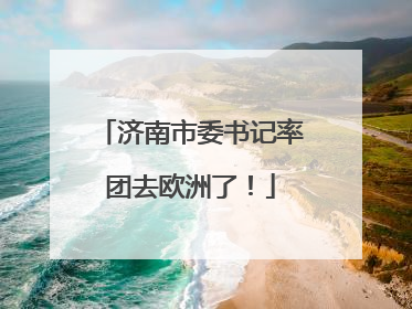 济南市委书记率团去欧洲了！