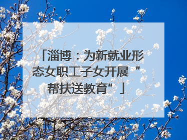 淄博：为新就业形态女职工子女开展“帮扶送教育”