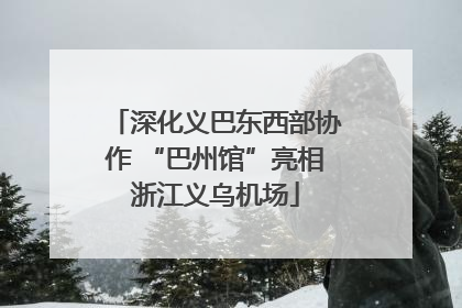 深化义巴东西部协作 “巴州馆”亮相浙江义乌机场
