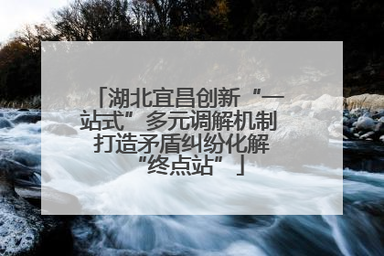 湖北宜昌创新“一站式”多元调解机制 打造矛盾纠纷化解“终点站”