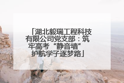 湖北毅瑞工程科技有限公司党支部：筑牢高考“静音墙” 护航学子逐梦路