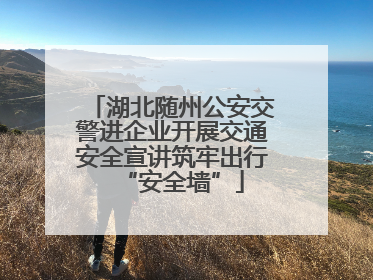 湖北随州公安交警进企业开展交通安全宣讲筑牢出行“安全墙”