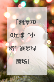 湘潭700足球“小将”逐梦绿茵场