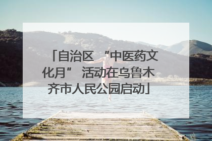 自治区 “中医药文化月” 活动在乌鲁木齐市人民公园启动