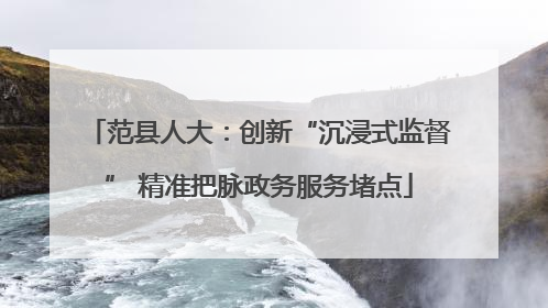 范县人大：创新“沉浸式监督” 精准把脉政务服务堵点