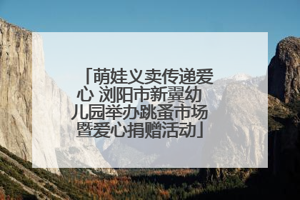 萌娃义卖传递爱心 浏阳市新翼幼儿园举办跳蚤市场暨爱心捐赠活动