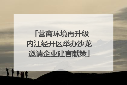 营商环境再升级 内江经开区举办沙龙邀请企业建言献策