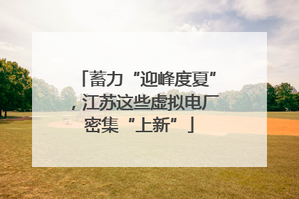 蓄力“迎峰度夏”，江苏这些虚拟电厂密集“上新”