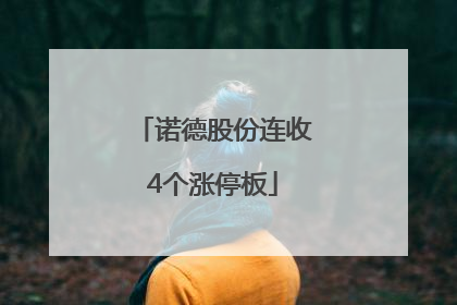 诺德股份连收4个涨停板
