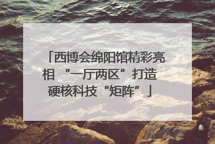 西博会绵阳馆精彩亮相 “一厅两区”打造硬核科技“矩阵”
