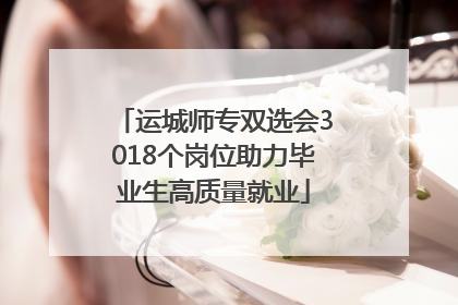 运城师专双选会3018个岗位助力毕业生高质量就业