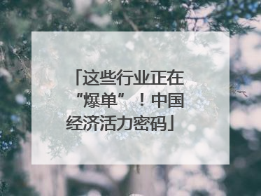 这些行业正在“爆单”！中国经济活力密码