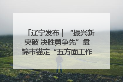 辽宁发布｜“振兴新突破 决胜勇争先”盘锦市锚定“五方面工作”力争全年地区生产总值增长5.5%左右