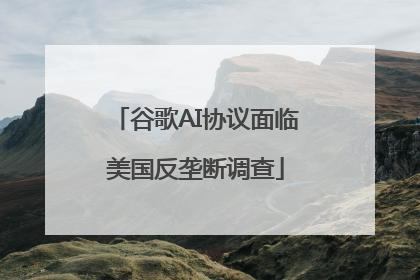 谷歌AI协议面临美国反垄断调查