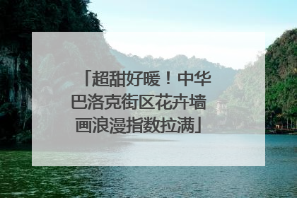 超甜好暖！中华巴洛克街区花卉墙画浪漫指数拉满