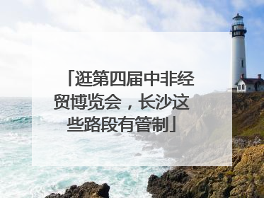 逛第四届中非经贸博览会，长沙这些路段有管制