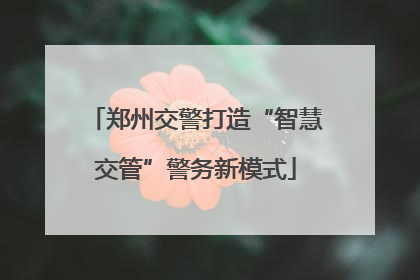 郑州交警打造“智慧交管”警务新模式