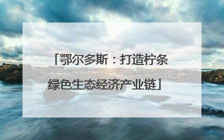 鄂尔多斯：打造柠条绿色生态经济产业链