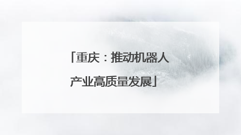 重庆：推动机器人产业高质量发展