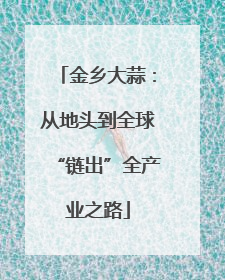 金乡大蒜：从地头到全球“链出”全产业之路