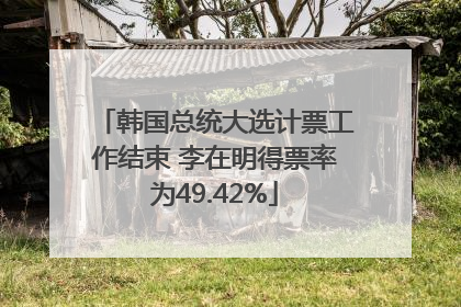 韩国总统大选计票工作结束 李在明得票率为49.42%