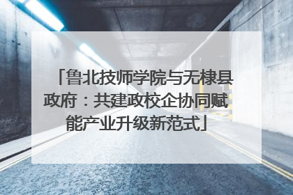 鲁北技师学院与无棣县政府：共建政校企协同赋能产业升级新范式
