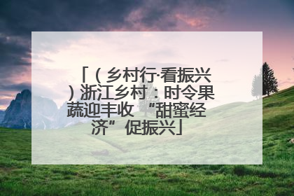 （乡村行·看振兴）浙江乡村：时令果蔬迎丰收 “甜蜜经济”促振兴