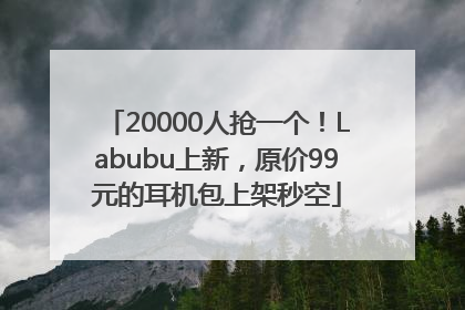 20000人抢一个！Labubu上新，原价99元的耳机包上架秒空