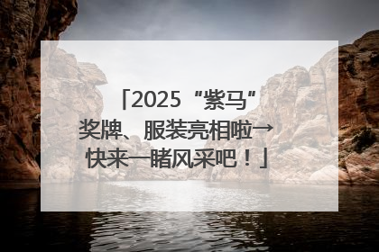 2025“紫马”奖牌、服装亮相啦→快来一睹风采吧！