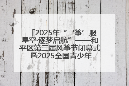 2025年“‘筝’服星空·逐梦启航”——和平区第三届风筝节闭幕式 暨2025全国青少年风筝制作放飞赛（沈阳站）颁奖仪式
