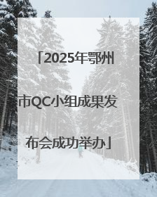 2025年鄂州市QC小组成果发布会成功举办
