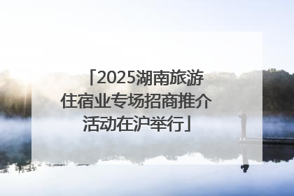 2025湖南旅游住宿业专场招商推介活动在沪举行