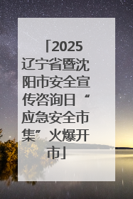 2025辽宁省暨沈阳市安全宣传咨询日“应急安全市集”火爆开市
