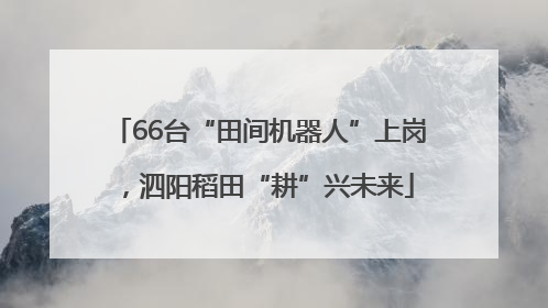 66台“田间机器人”上岗，泗阳稻田“耕”兴未来